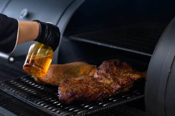 Brisket Spritz on Grill