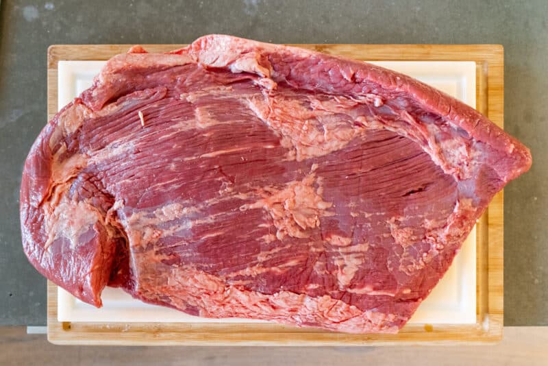 how to tell the flat and point of the brisket apart