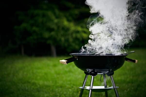 Smoker in Garden