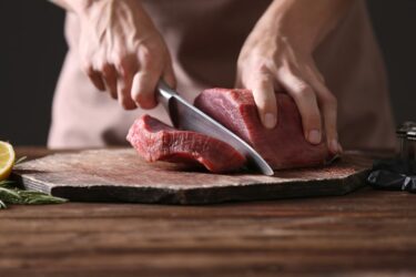 Slicing Meat for Making Jerky